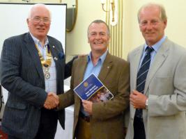 The First Business meeting of the new Rotary Year saw the induction to The Rotary Club of Southport Links of new member David Tilleray.